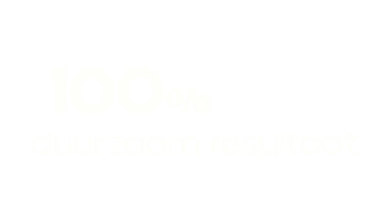 100% duurzaam resultaat